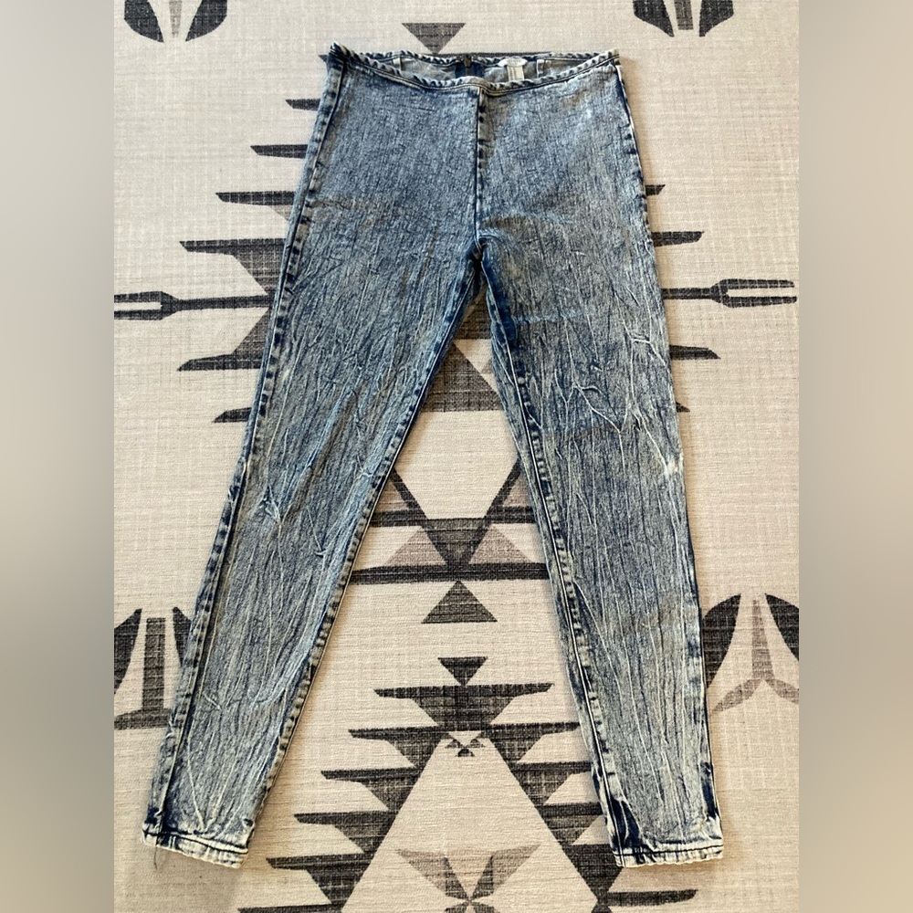 Forever 21 Denim Design Jeggings, 29 Waist